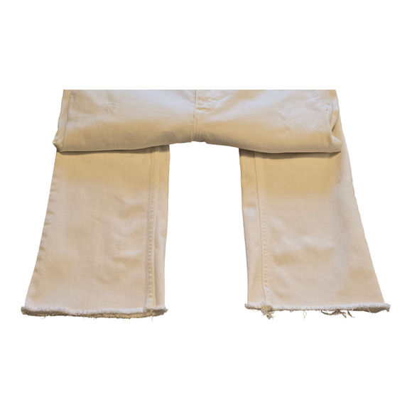 Pilcro and the Letterpress Jeans Womens 28 White High Rise Bootcut Casual Grunge - Picture 8 of 15